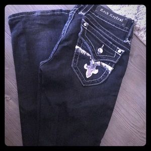 Rock Revival bootcut jeans.